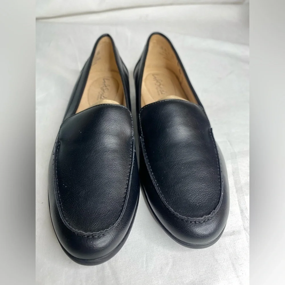 Life Stride Margot Black Burnish Women Loafer New 9.5W